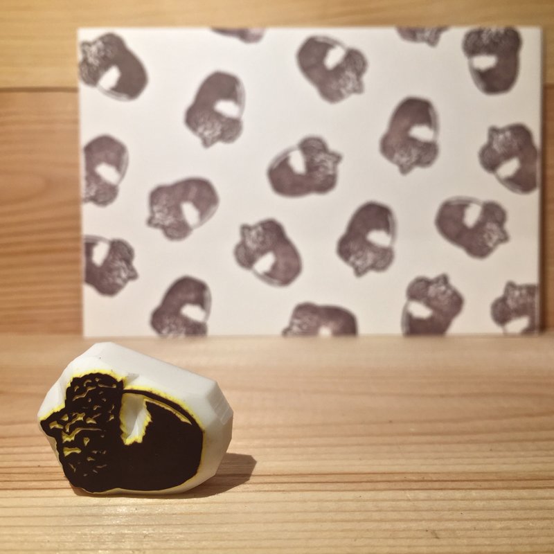 橡果(C)印章连明信片 - 印章/印台 - 橡胶 