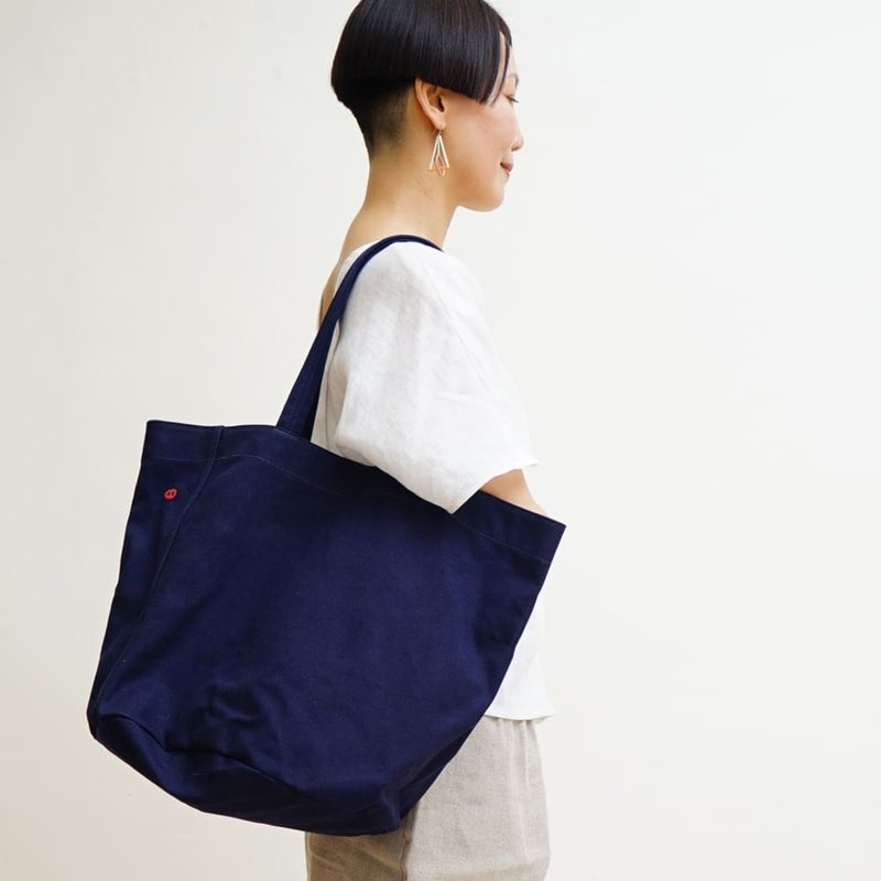 MOGU/帆布肩背托特包/深紫/Camping Plus - 侧背包/斜挎包 - 棉．麻 紫色