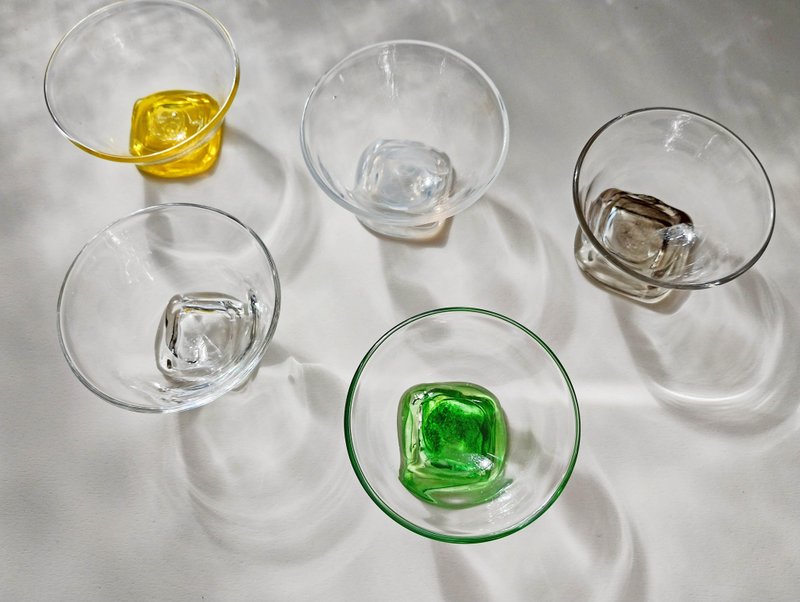 方座茶杯 5 件套 - 茶具/茶杯 - 玻璃 