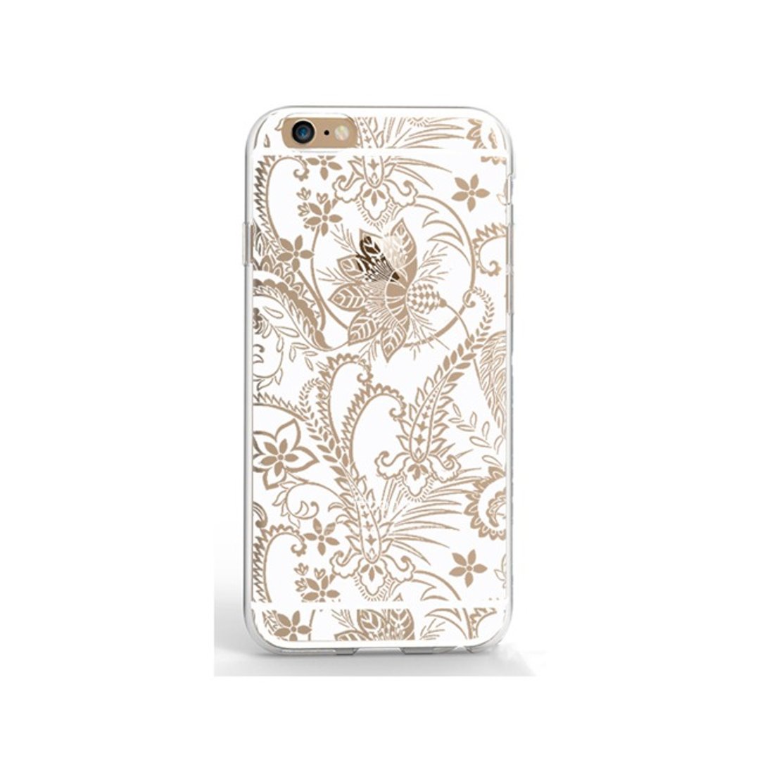 Clear iPhone case clear Samsung Galaxy case white 1215-1 - 手机壳/手机套 - 塑料 