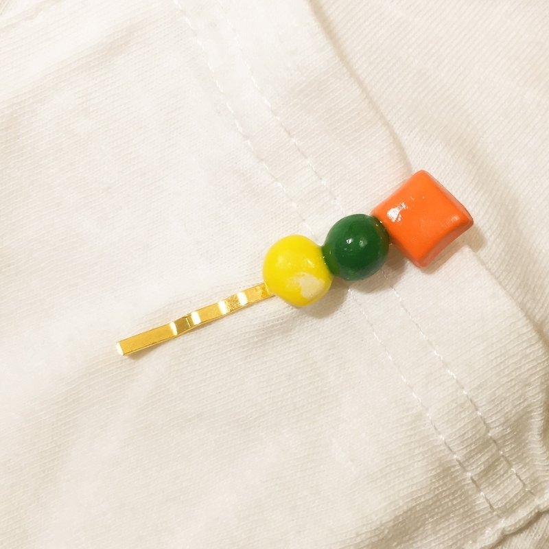 炒饭好朋友蔬菜发夹 ((满600随机送神秘小礼物)) - 发饰 - 粘土 多色