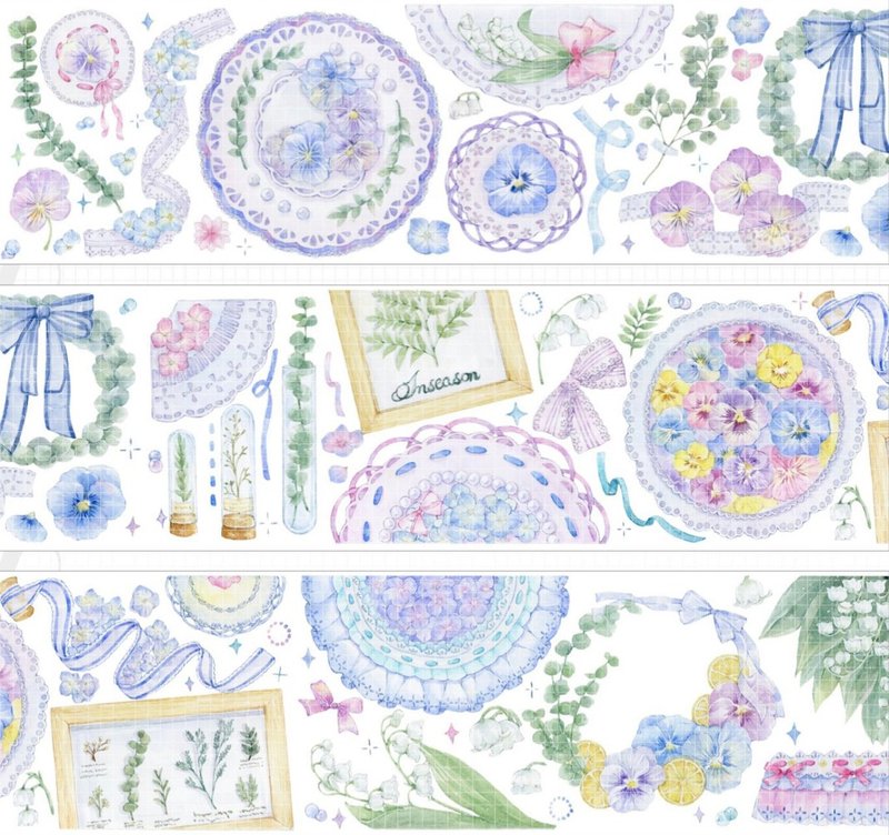 堇笙物语 PET 纸胶带 晶透 - 贴纸 - 其他材质 多色