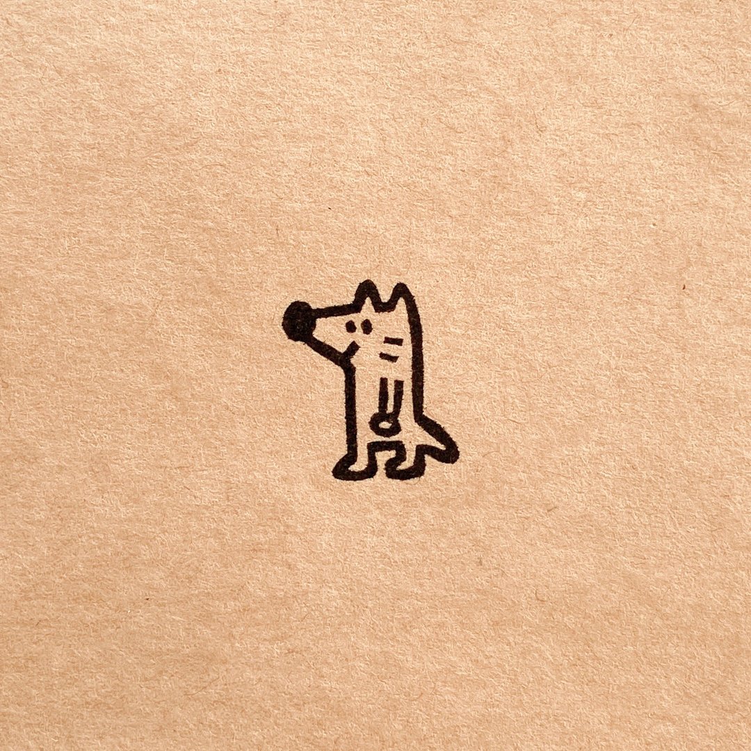 Small animal 02・ rubber stamp - 印章/印台 - 橡胶 白色
