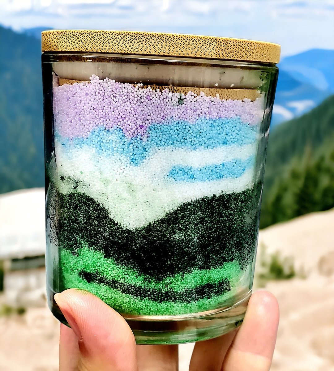 文化币【自由香氛】精油沙画蜡烛 - 蜡烛/香氛 - 蜡 