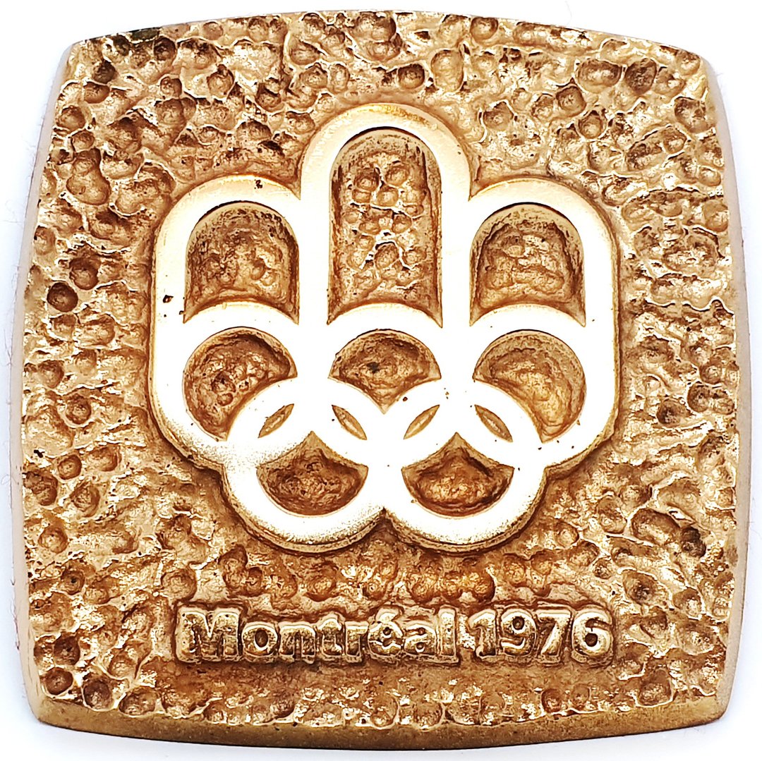 Commemorative table Medal Olympic Games Montreal 1976 - 摆饰 - 铜/黄铜 金色