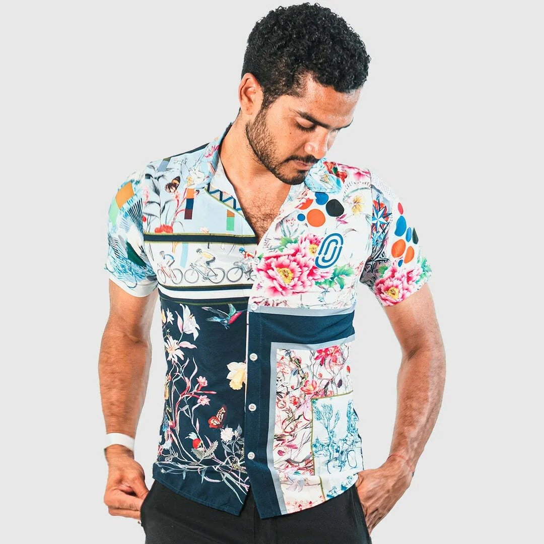 【Ostroy】EVERYTHING BAGEL RESORT SHIRT_休闲衬衫 - 自行车/周边 - 聚酯纤维 