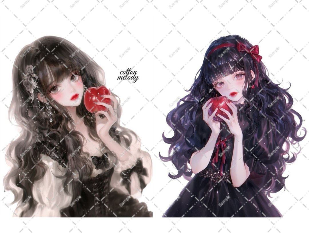 original sticker no.5668 人物贴纸 原创贴纸 人物贴纸 女孩贴纸 原创人物贴纸 - 贴纸 - 纸 