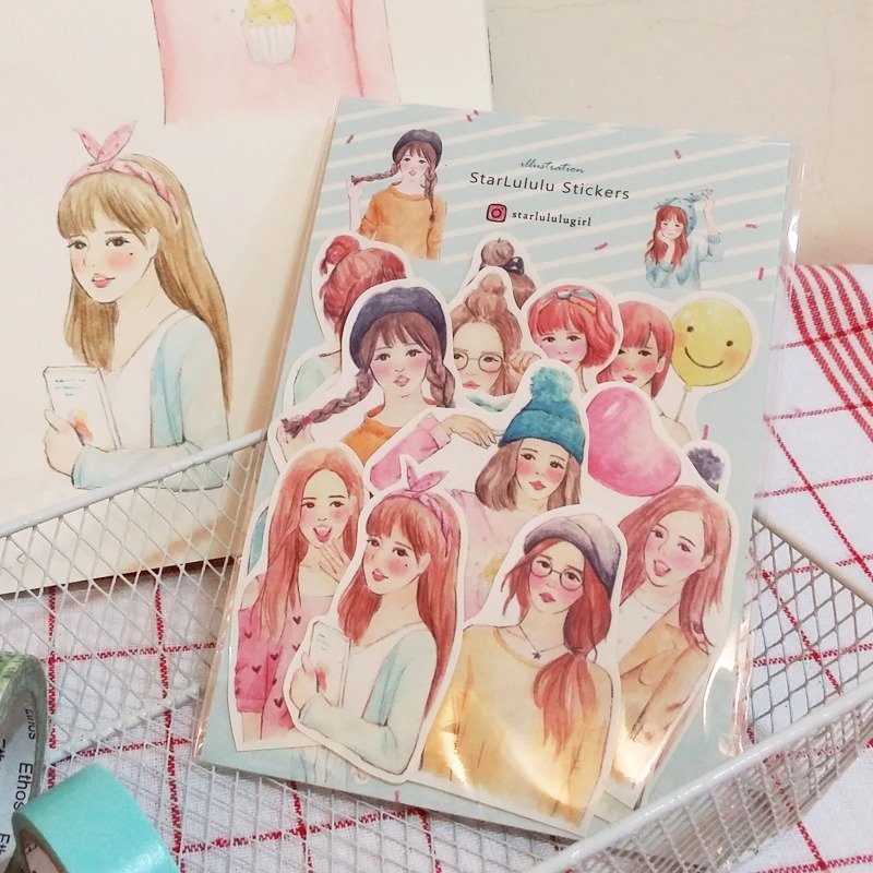 冬日物语 女孩贴纸组 / 18入 - 贴纸 - 纸 