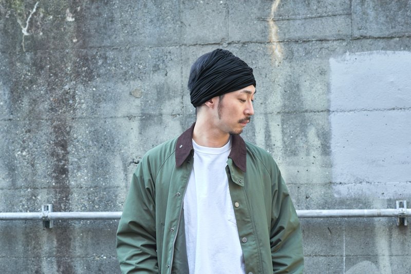 男士包头巾，宽版头带，精灵系服饰，仙子系服饰，头巾 - 发饰 - 其他材质 黑色