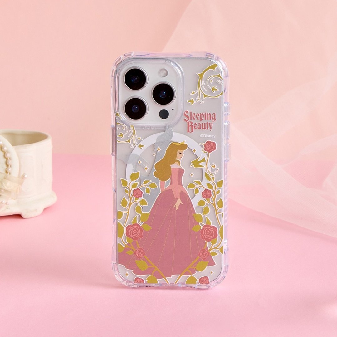 Disney公主-睡美人款抗黄防摔MagSafe iPhone手机壳 - 手机壳/手机套 - 塑料 透明