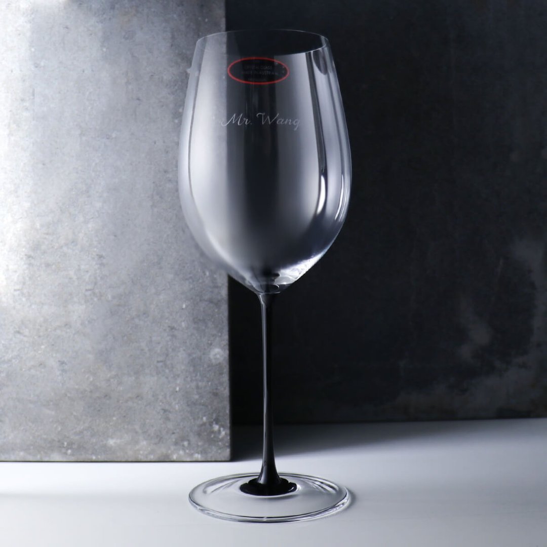 860cc【Riedel黑梗】Sommeliers Black Tie Bordeaux波尔多红酒杯 - 酒杯/酒器 - 玻璃 黑色
