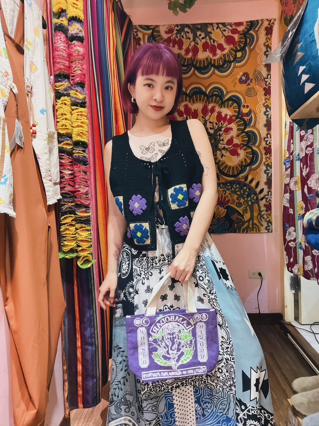 【现货热卖】勾针小花 短版小可爱 外搭背心(3色) - 女装背心 - 其他材质 