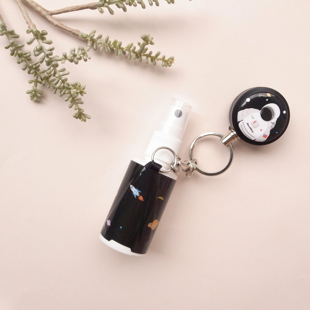 太空人-随身防疫酒精瓶(可伸缩) - 洗手用品 - 塑料 黑色