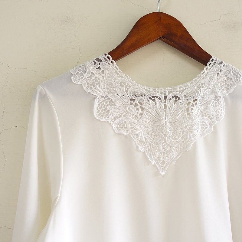 Slowly古着/Vintage/刺绣/古着上衣/日本制 - 女装上衣 - 聚酯纤维 多色