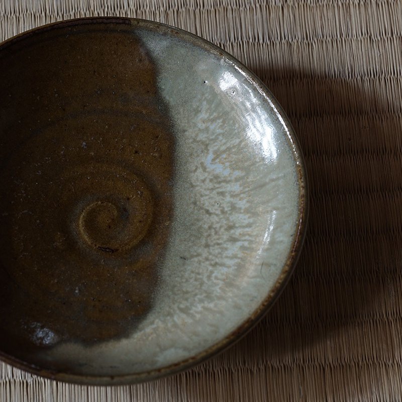小代烧四寸皿 - 盘子/餐盘/盘架 - 陶 