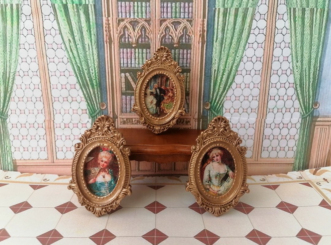 Paintings for the dollhouse. 1:12. Handmade. - 玩偶/公仔 - 其他材质 