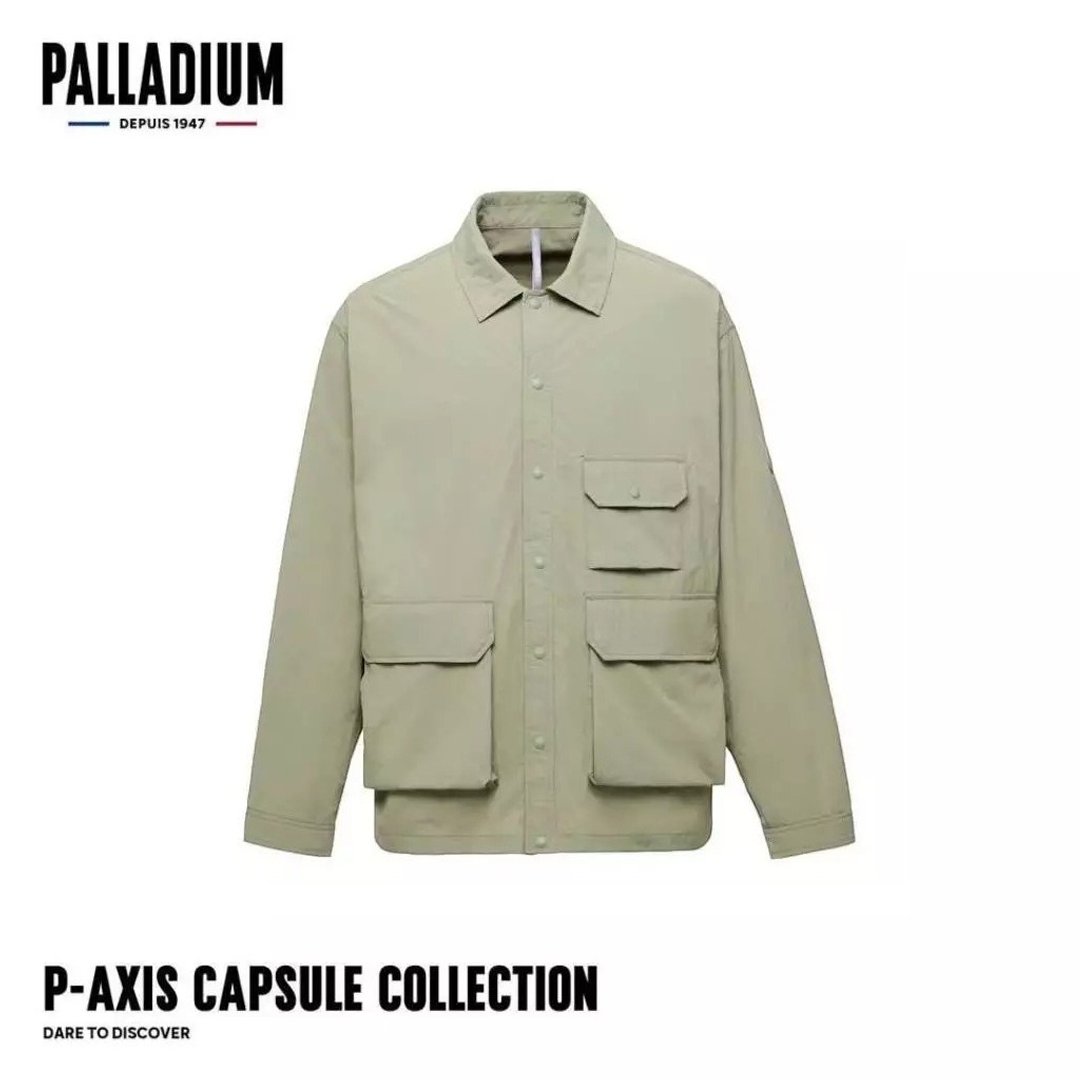 PALLADIUM 防泼水长袖衬衫 中性款 军绿 1011530 - 男装外套 - 尼龙 白色