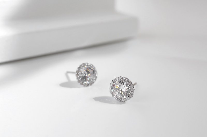 钟爱。纯银耳环 - 耳环/耳夹 - 纯银 银色