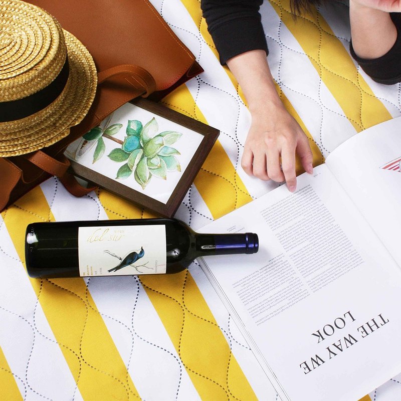 特厚铺棉防泼水野餐垫/帐篷地垫/防寒垫 阳光练习曲 - 野餐垫 - 聚酯纤维 黄色