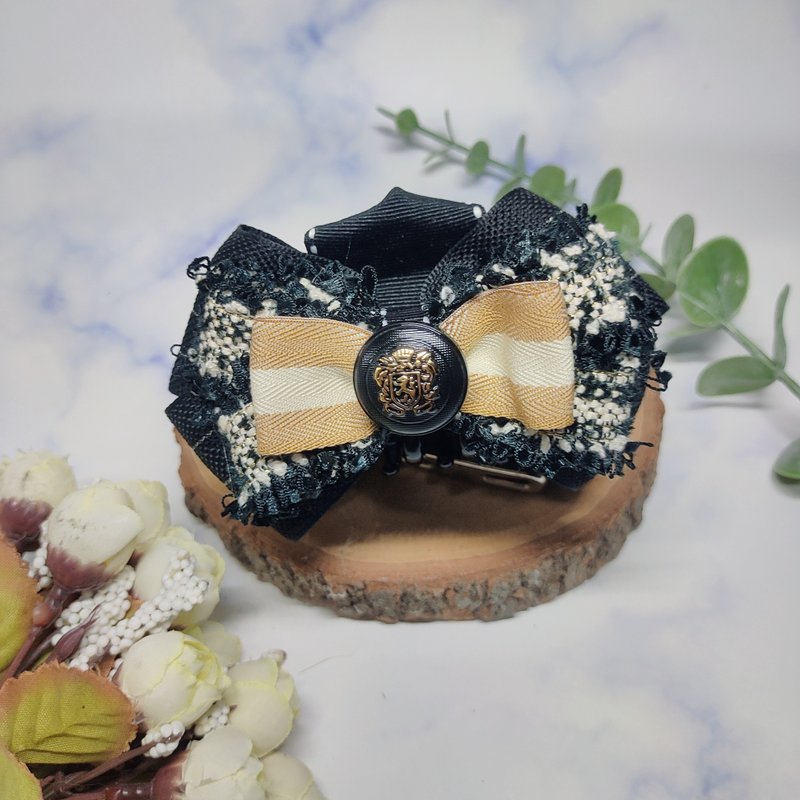 手作鲨鱼夹抓夹香蕉夹弹簧夹-小香风系列 - 发饰 - 塑料 黑色