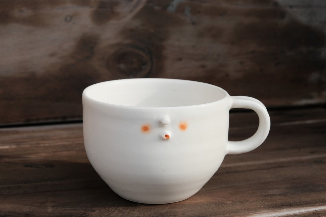 苏三 YUME 044  -   陶瓷马克杯 - 咖啡杯/马克杯 - 陶 白色