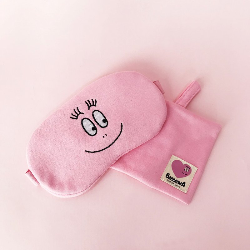【BARBAPAPA泡泡先生】棉质舒适眼罩・正版授权卡答国际 - 眼罩 - 棉．麻 粉红色