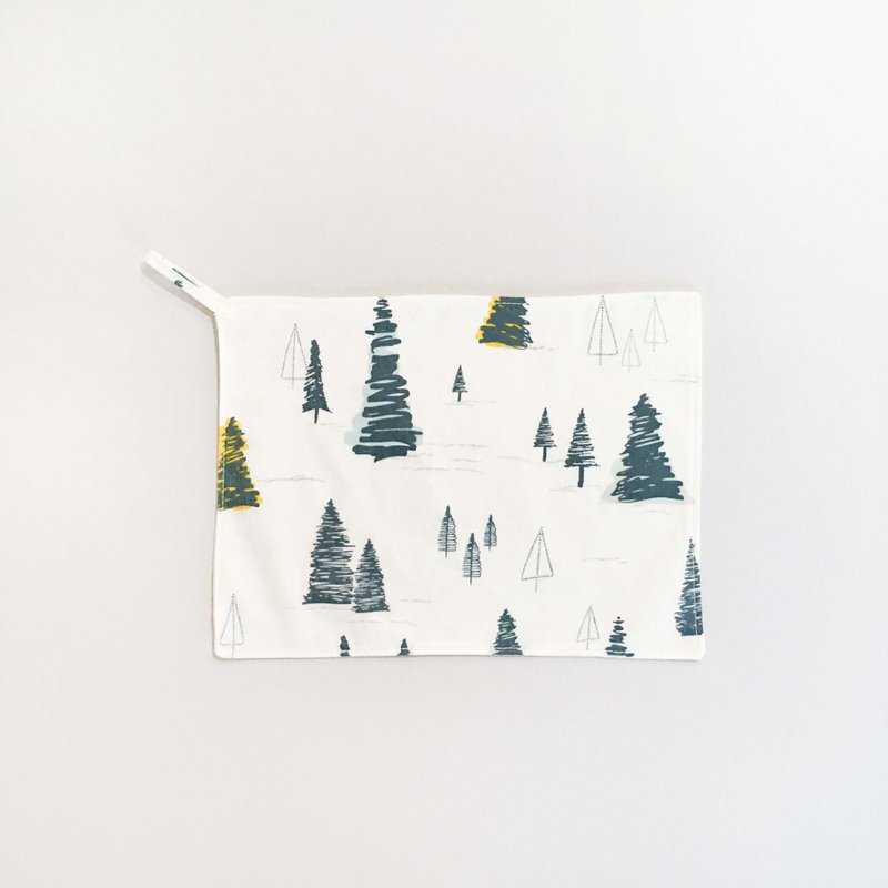 擦脸巾/小/单面有机棉/薄透快干/小森林/20x15cm - 脸部清洁/卸妆用品 - 棉．麻 白色