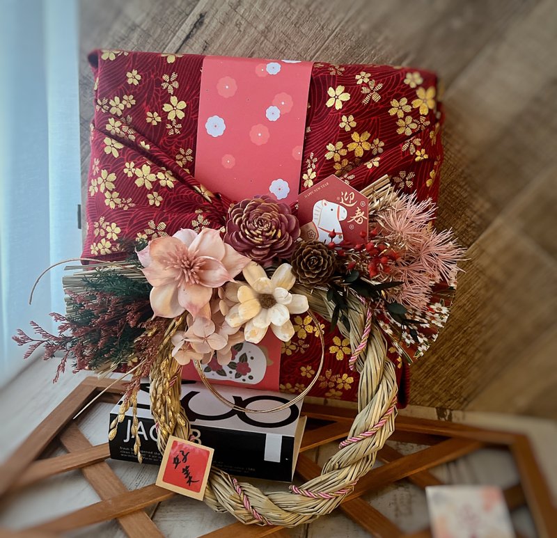 【𝟐𝟎𝟐𝟔开运注连绳】瑞马迎春 好运回圈(中) - 干燥花/捧花 - 植物．花 多色