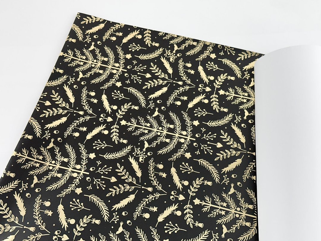 光影皇家金花/雾金箔/欧洲进口包装纸 100x70cm - 包装材料 - 纸 多色
