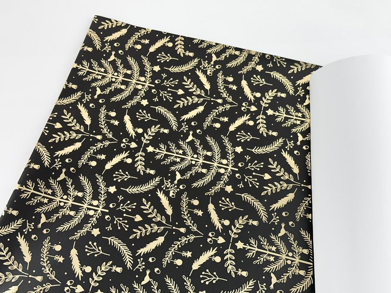 光影皇家金花/雾金箔/欧洲进口包装纸 100x70cm - 包装材料 - 纸 多色