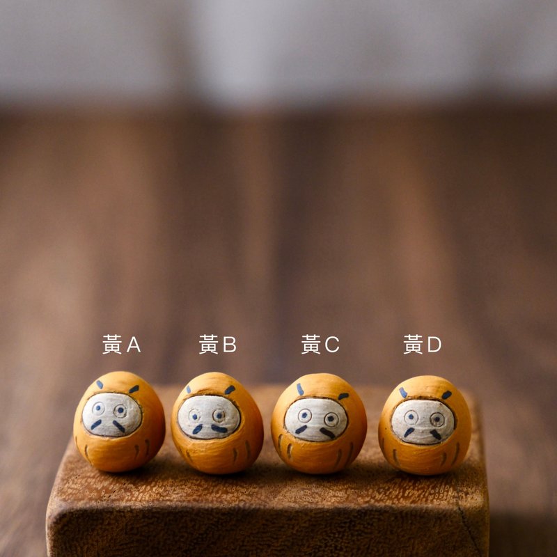 手捏陶偶/小福神 - 摆饰 - 陶 橘色