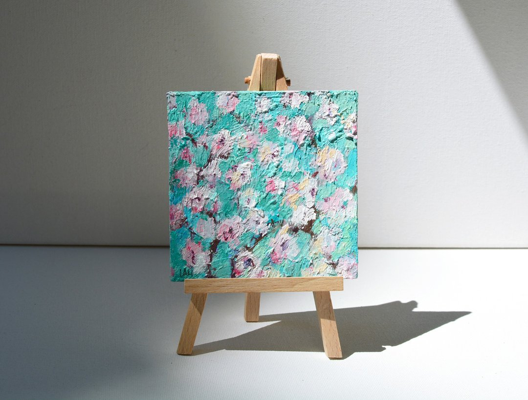樱花画抽象花卉原创油画当代花卉艺术 - 插画/绘画/写字 - 其他材质 多色