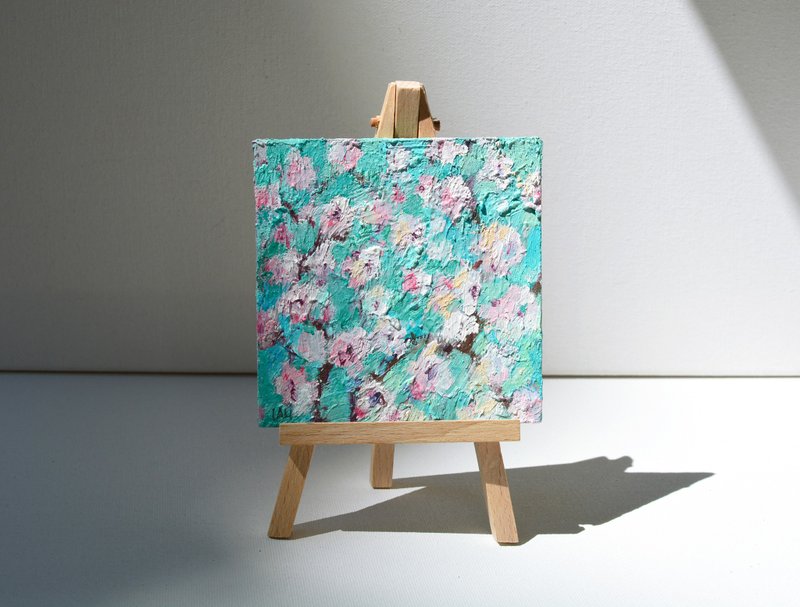 樱花画抽象花卉原创油画当代花卉艺术 - 插画/绘画/写字 - 其他材质 多色
