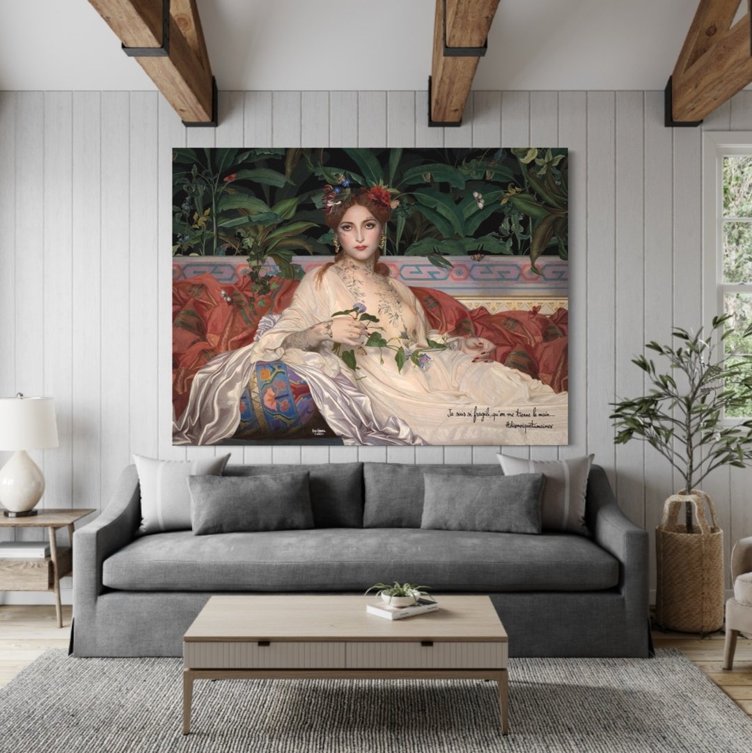 法国VOGLIO BENE阿尔拜德 超大型挂画/挂布/壁挂/装饰画 文艺复兴 - 海报/装饰画/版画 - 聚酯纤维 粉红色