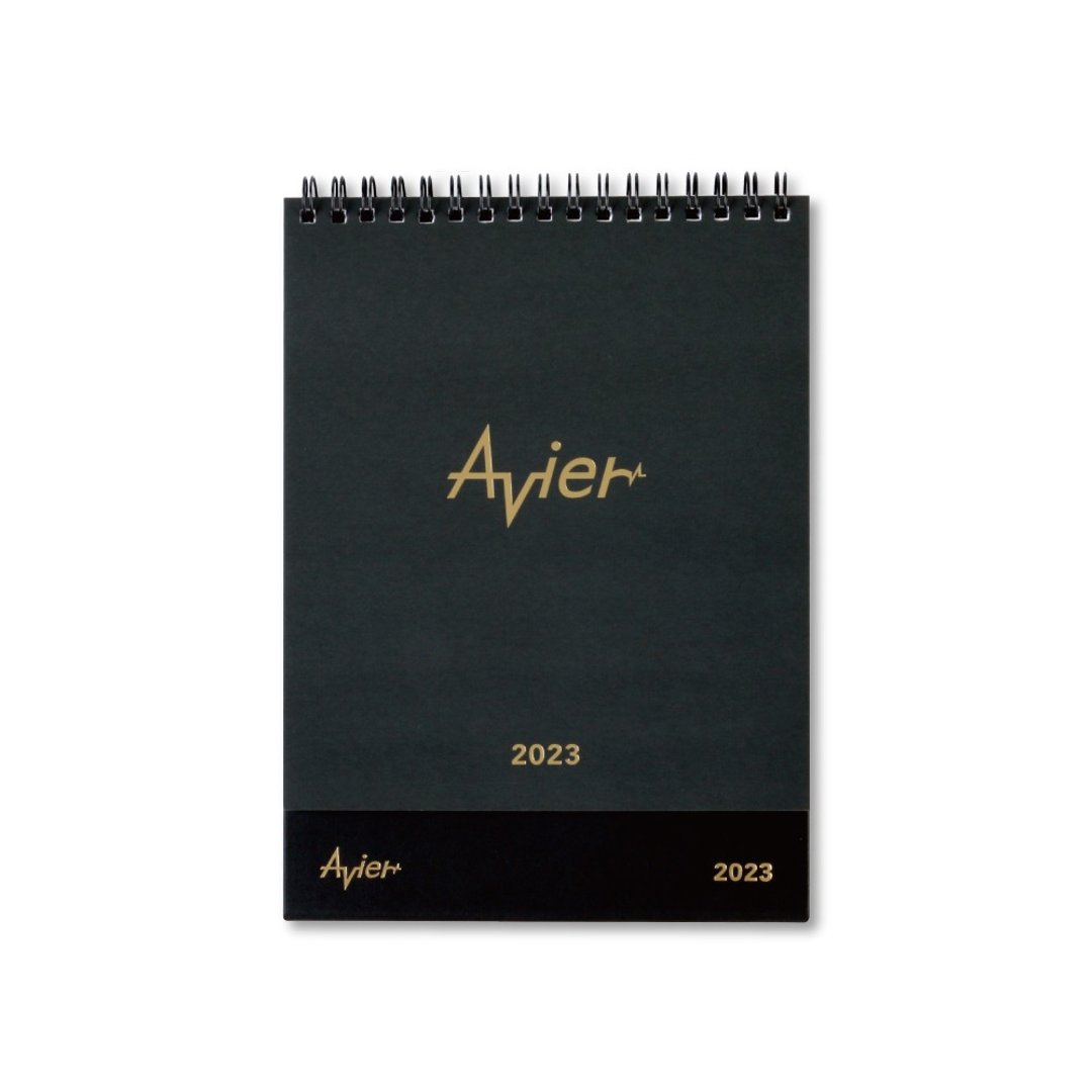 【Avier】exquisite 2023 Calendar 年度桌历 - 年历/台历 - 纸 黑色