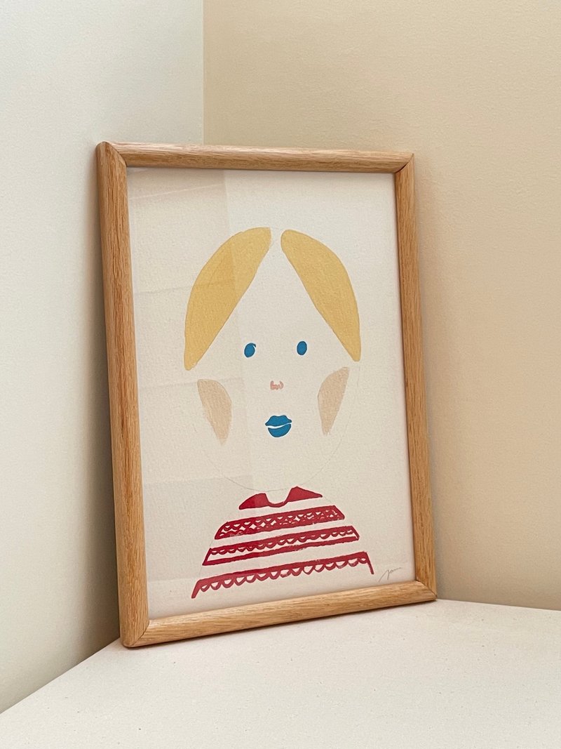 我的红毛衣 A4原创手绘印刷绘图 | 挂画 | 限量 | 装饰画 - 海报/装饰画/版画 - 纸 多色