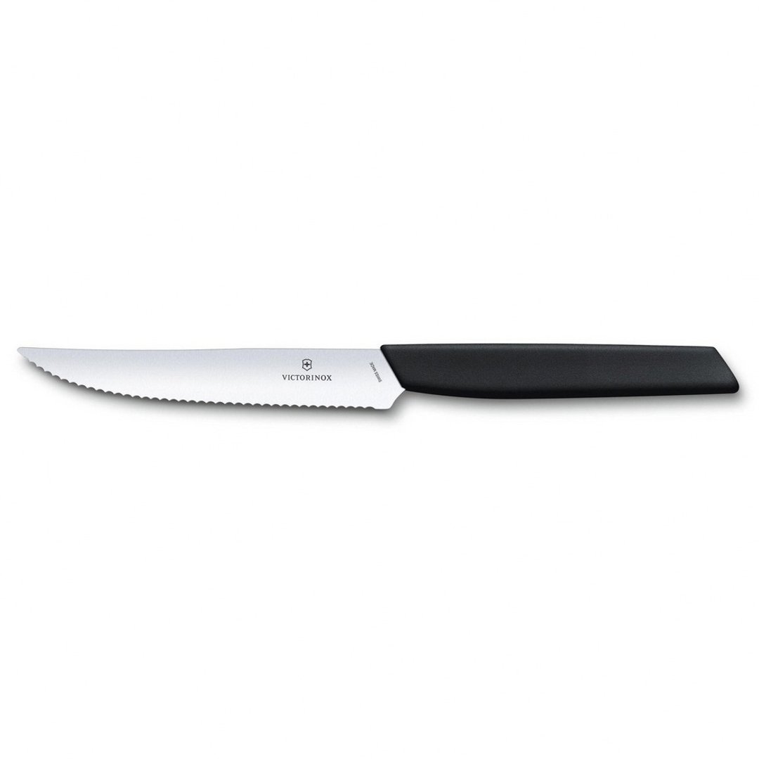 VICTORINOX 瑞士维氏 Swiss Modern 牛排刀 12cm 黑 6.9003.12W - 露营用品 - 不锈钢 黑色