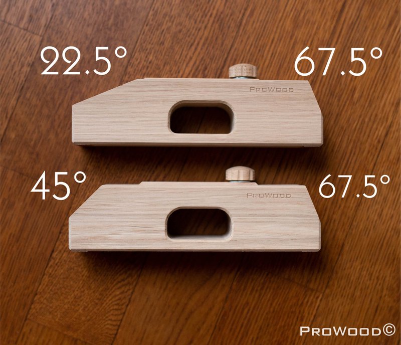 Kumiko Starter Kit 2 pcs oak - Asanoha (Woodworking jigs) - 木工/竹艺/纸艺 - 木头 