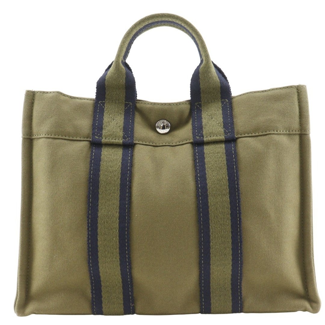【日本直送】爱马仕 HERMES Sac de Voyage PM 手提包 帆布 卡其色 男女适用【二手】 - 手提包/手提袋 - 棉 卡其色