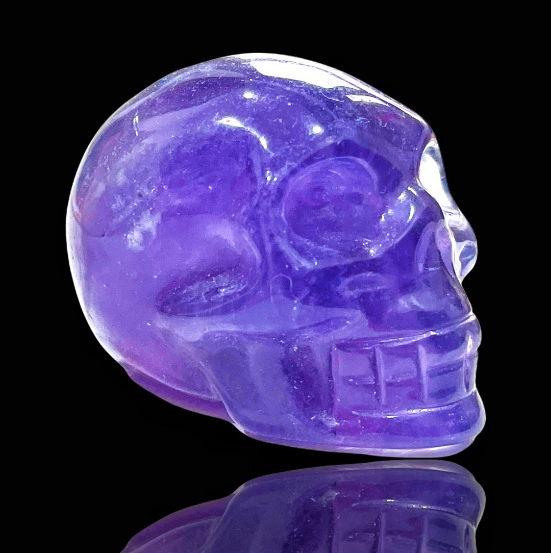 OLINA DESIGN水晶萤石能量 骷颅 粉晶头颅意识 fluorite skull - 摆饰 - 半宝石 多色