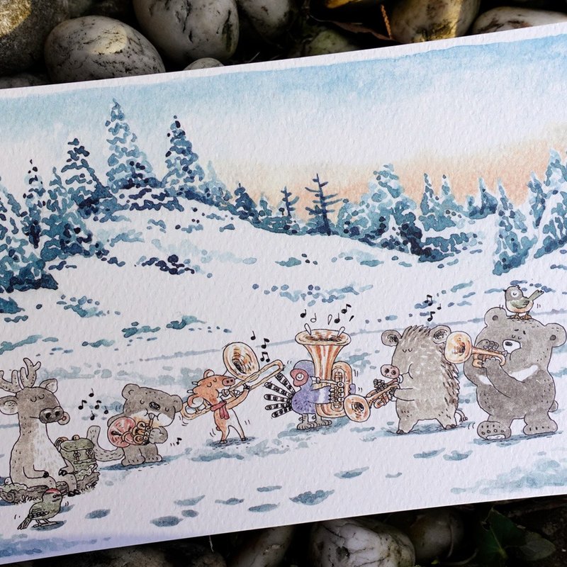 在地好朋友明信片－冬日早晨 - 卡片/明信片 - 纸 