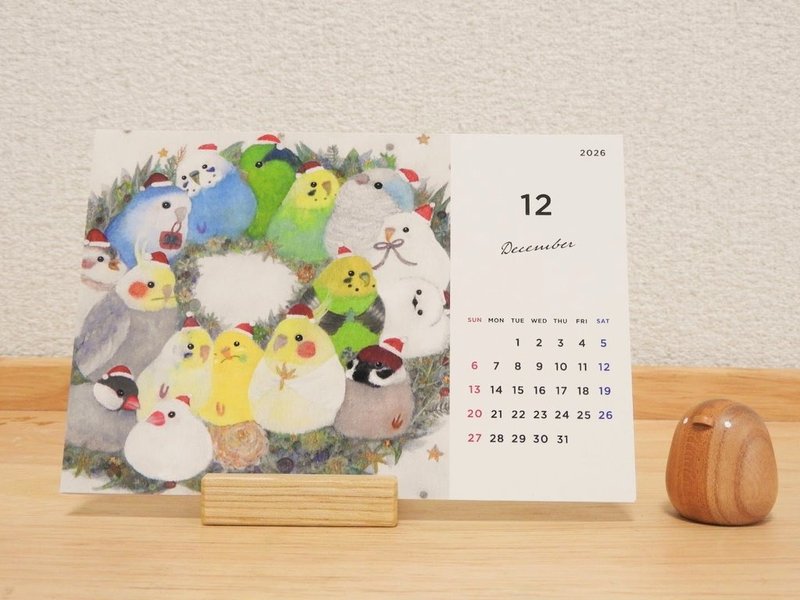 日本规格月历 2026年附架月历 - 笔记本/手帐 - 纸 粉红色