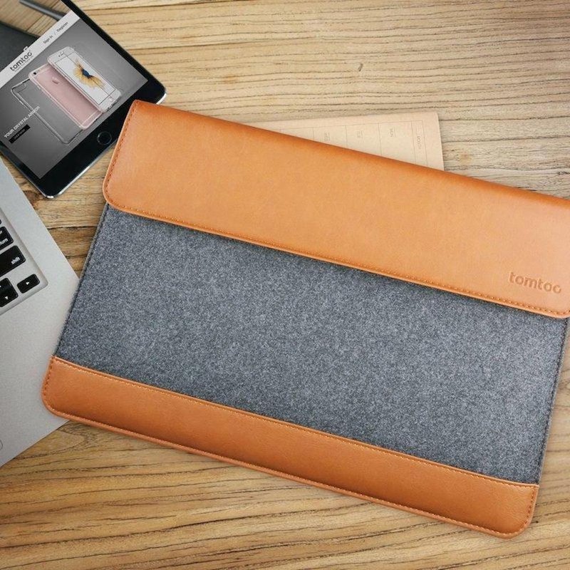 经典皮革, 笔电包 适用MacBook Pro / MacBook Air 13/15寸 - 电脑包 - 聚酯纤维 