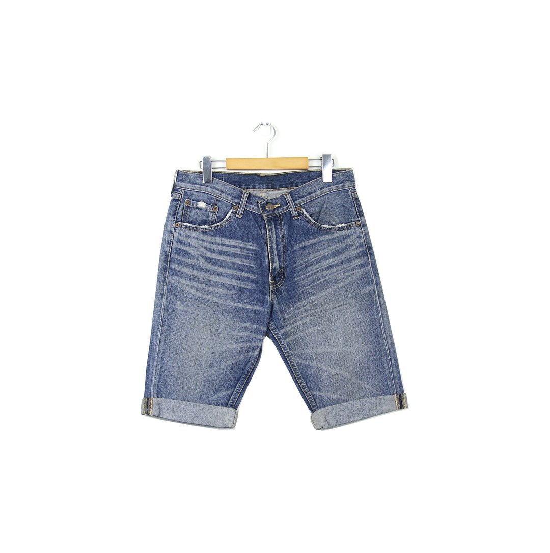 Back to Green::长裤改造 Levi's 自然刷色 517 //男女皆可穿// vintage (DS-04) - 女装短裤 - 棉 