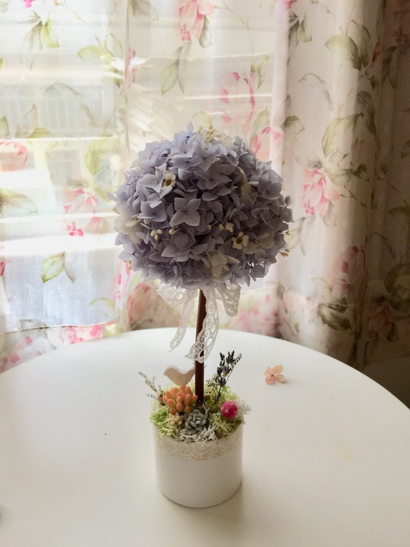 仿真黏土多肉永生绣球花树 扩香 盆花 花球树 开幕花礼  圣诞礼物 - 植栽/盆栽 - 其他材质 