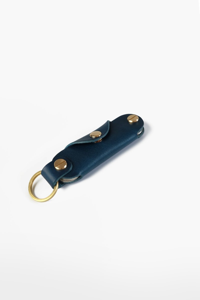 Bay 钥匙包,  海洋色 - 钥匙链/钥匙包 - 真皮 