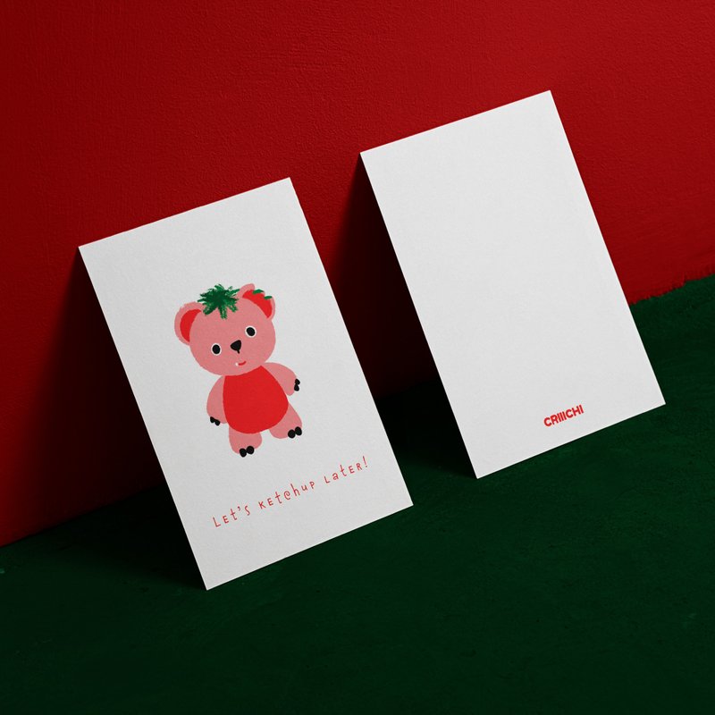 【送礼首选】CRIIICHI古治 小熊 心意卡片 连信封 - 卡片/明信片 - 纸 多色