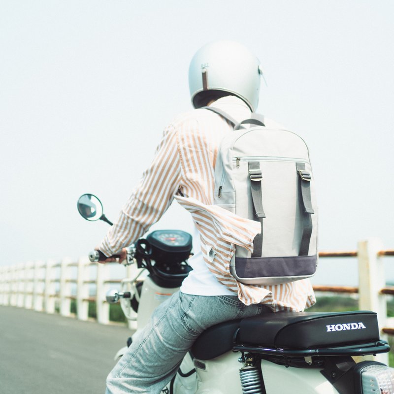 帆布双带后背包(15寸笔电可) - 后背包/双肩包 - 棉．麻 多色