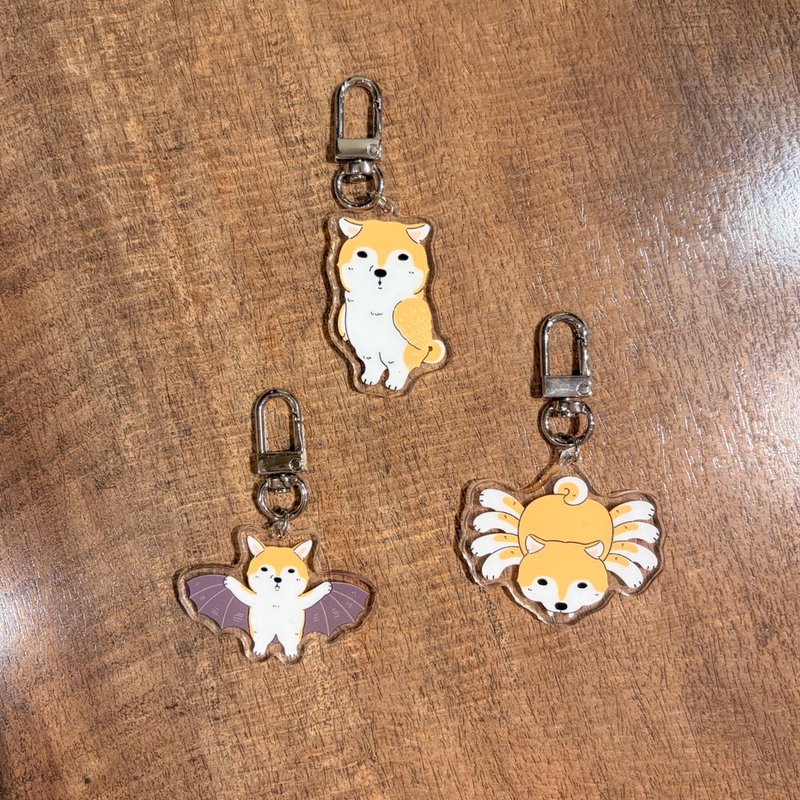 柴怪压克力吊饰 - 吊饰 - 压克力 橘色