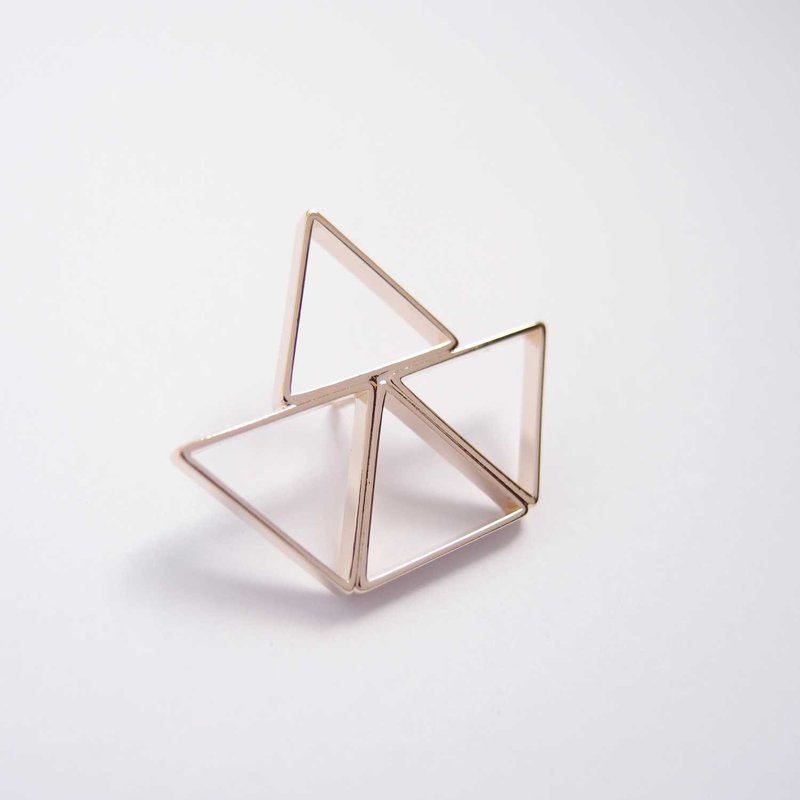 小船金属胸针 - 胸针 - 其他金属 金色